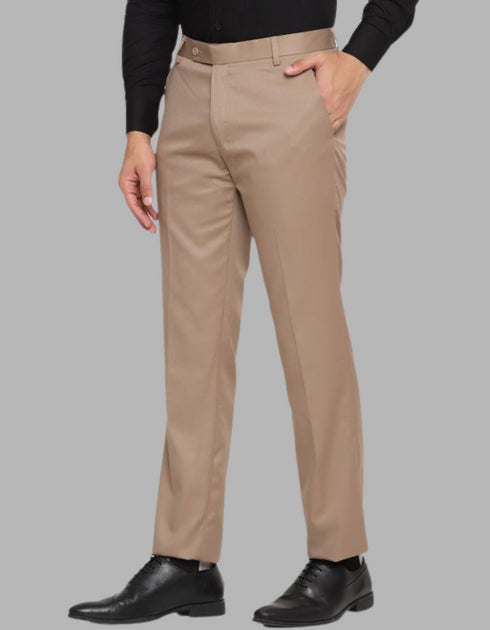 Men's Formal Light Brown Premium Pant Suiting Stuff Export Quality